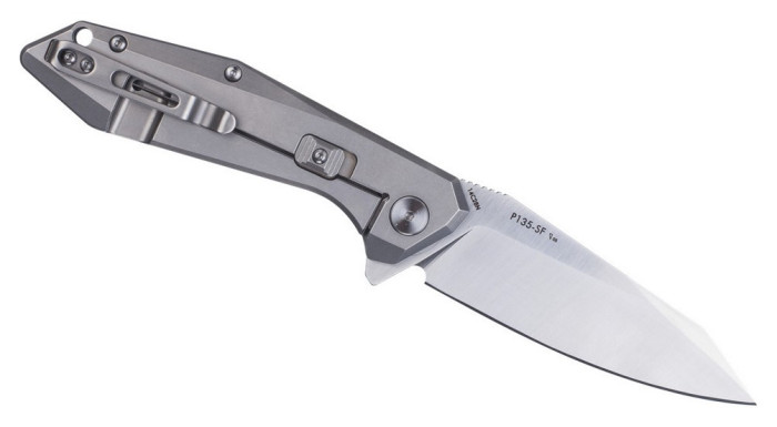 Ніж складаний туристичний Ruike P135-SF, (9.2 см) 14C28N / steel 420 сірий