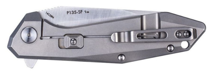 Ніж складаний туристичний Ruike P135-SF, (9.2 см) 14C28N / steel 420 сірий