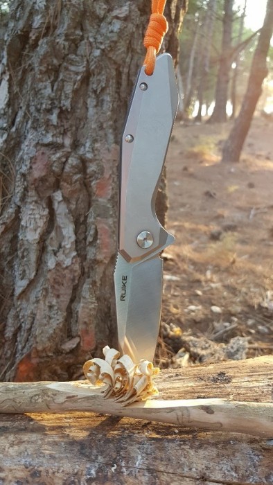 Ніж складаний туристичний Ruike P135-SF, (9.2 см) 14C28N / steel 420 сірий, укр, укр