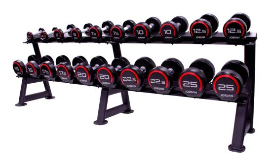 Устойчивая гантельная 2-х ярусная Generation Fitness FF71D2E (на 12 пар)