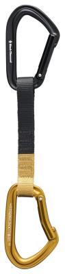 Відтяжка з карабінами Black Diamond HotForge Quickdraw 16 cm, Amber, One Size