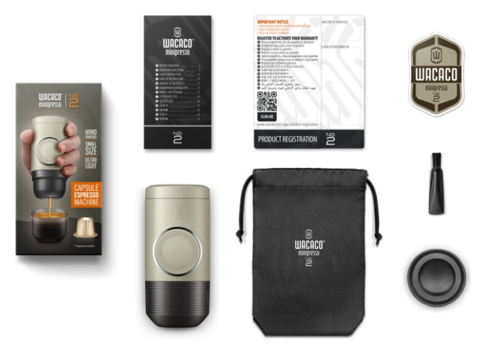 Портативная эспрессо-кофеварка Wacaco Minipresso NS2, механическая, для капсул