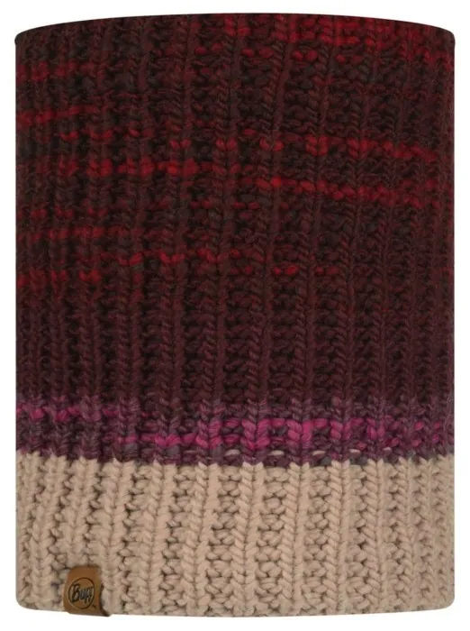 Шарф-труба Buff Knitted & Fleece Neckwarmer Alina, Maroon