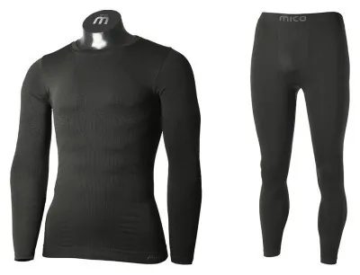 Комплект MICO термофутболка (IN01431) MAN LONG SLEEVES R/NECK SHIRT EXTRA DRY + термоштаны (CM01433) MAN LONG TIGHT PANTS EXTRA DRY SKINTECH 2022