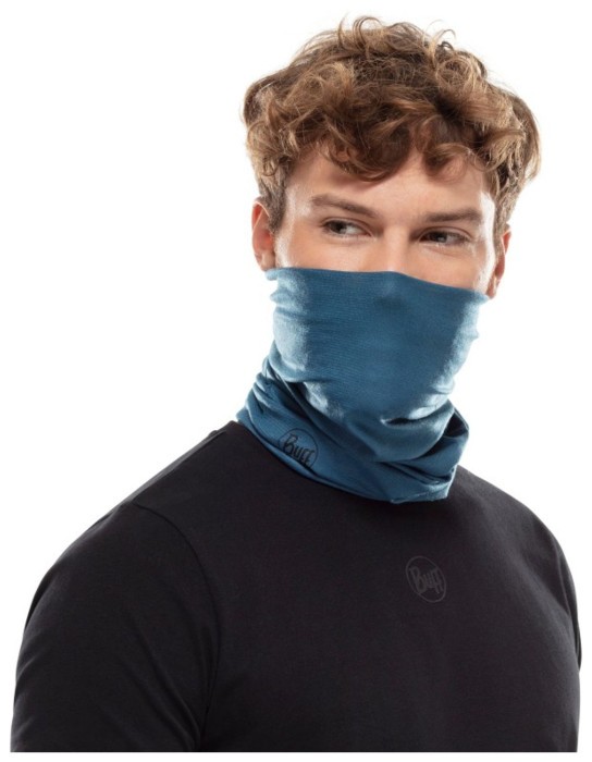 Шарф-труба Buff Coolnet UV+ Insect Shield, Solid Eclipse Blue