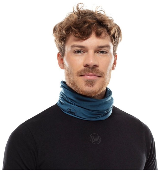 Шарф-труба Buff Coolnet UV+ Insect Shield, Solid Eclipse Blue