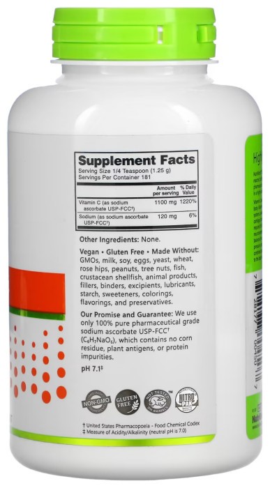 Sodium Ascorbate Powder - 227g