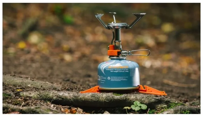 Газовий пальник з п'єзопідпалом туристичний Jetboil Mightymo Gray