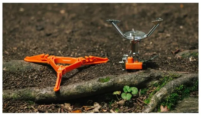 Газовий пальник з п'єзопідпалом туристичний Jetboil Mightymo Gray