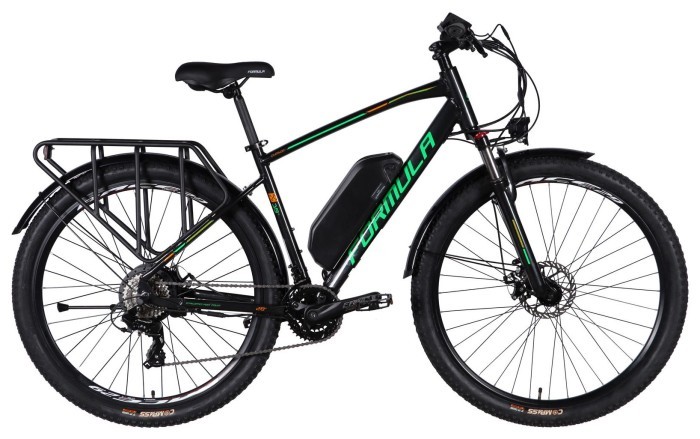 Велосипед з електроприводом 29" AL Formula eCURSOR MAN DD CS рама-19" 48B 13А*г 500Вт чорно-зелений 2026, укр, укр
