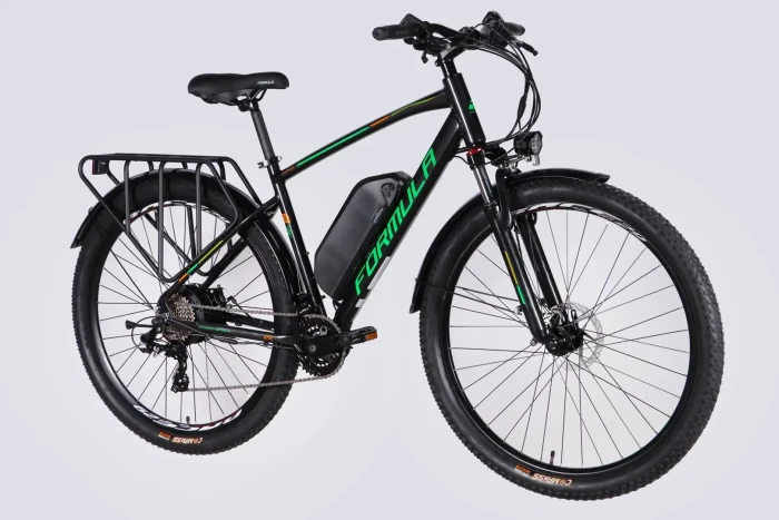 Велосипед з електроприводом 29" AL Formula eCURSOR MAN DD CS рама-19" 48B 13А*г 500Вт чорно-зелений 2026