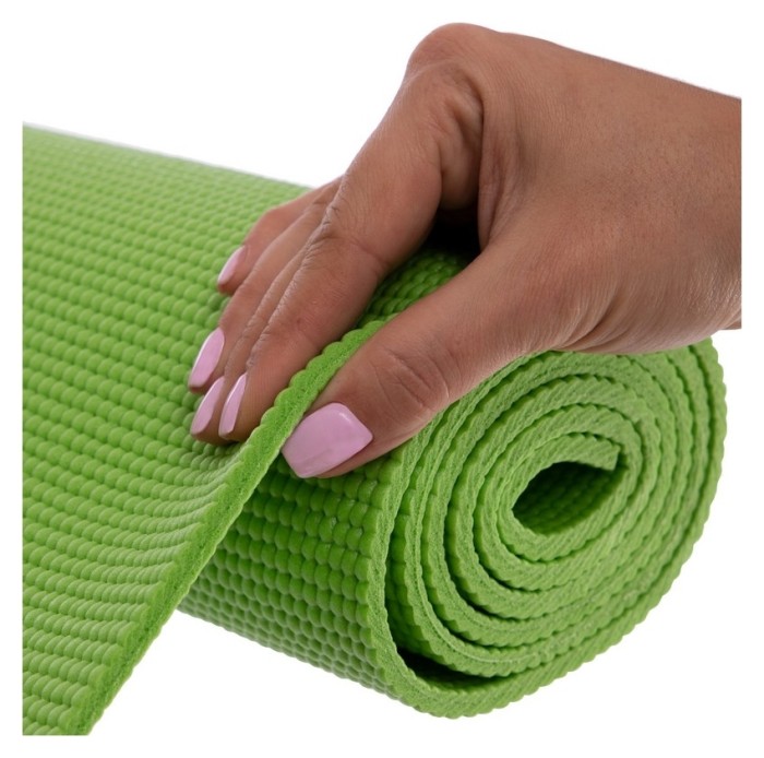 Килимок для фітнесу та йоги SP-Planeta FI-2349 (173 x 61 x 0,6 см), салатовий, укр, укр