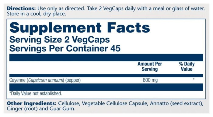Cool Cayenne Pepper 40,000 HU 600mg - 90 vcaps