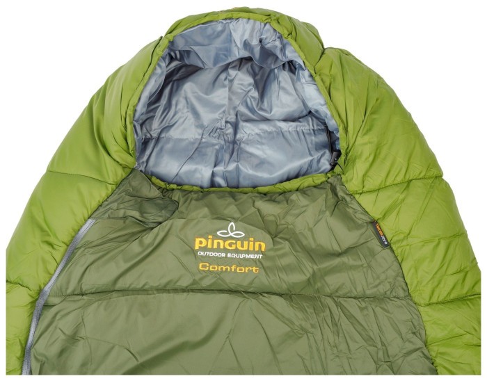 Спальный мешок Pinguin Comfort PFM (-1/-7°C), 185 см - Right Zip, Khaki