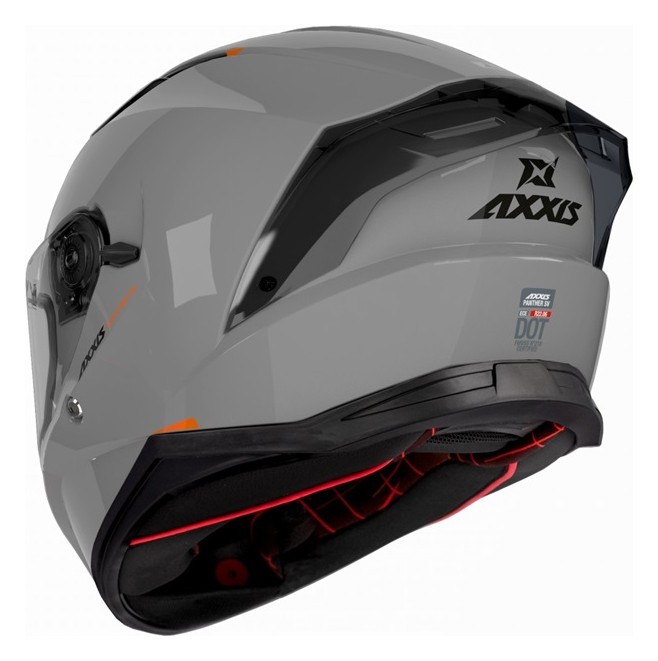 Мотошолом AXXIS PANTHER SV Solid A12 Gloss Grey