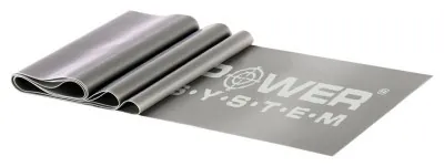 Стрічка-еспандер для спорту та реабілітації Power System PS-4123 Flat Stretch Band Level 3 Grey (25-35кг.)
