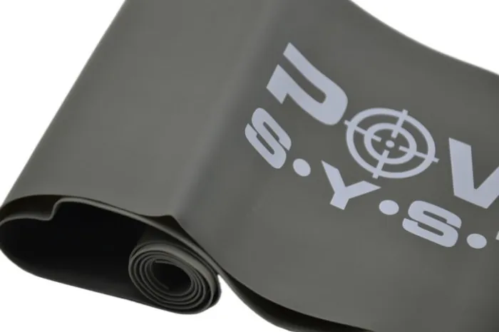 Стрічка-еспандер для спорту та реабілітації Power System PS-4123 Flat Stretch Band Level 3 Grey (25-35кг.)