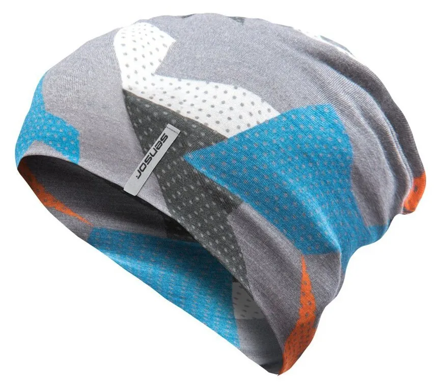 Шапка Sensor Merino Impress 24200049 blue-camo, SU32MI-blue-camo-L (L)