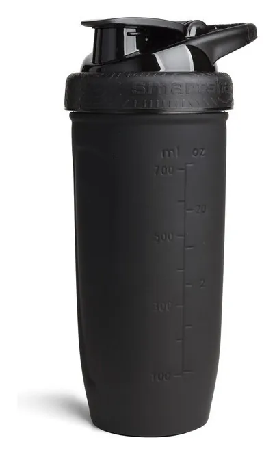 Шейкер спортивний SmartShake металевий Reforce Stainless Steel 30oz/900ml Black