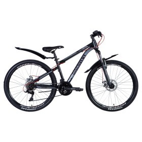 Велосипед ST 26&quot; Discovery TREK AM DD рама- с крылом Pl 2024 (серый (м))