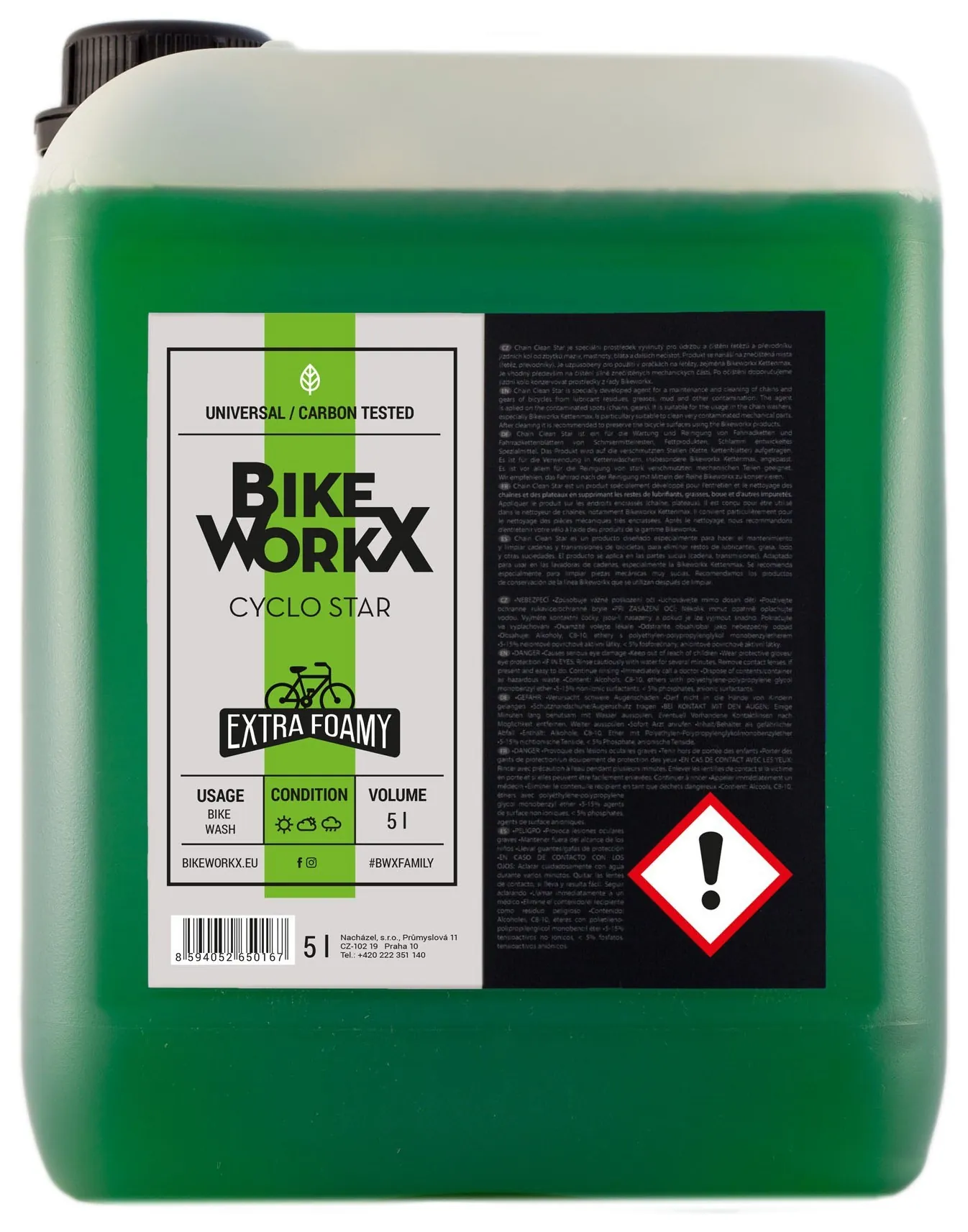Очищувач BikeWorkX Cyclo Star канистра 5л (OBOD_GREENER/5)