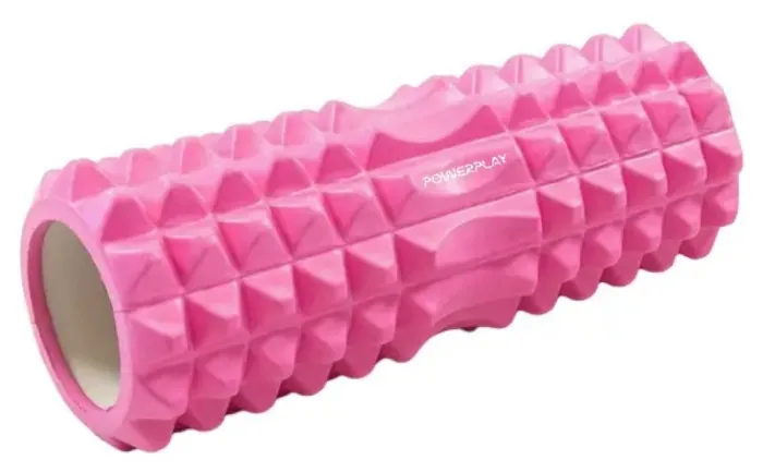 Масажний ролик (ролер) PowerPlay 4405 EVA Massage Розовий Roller (33x12см.)