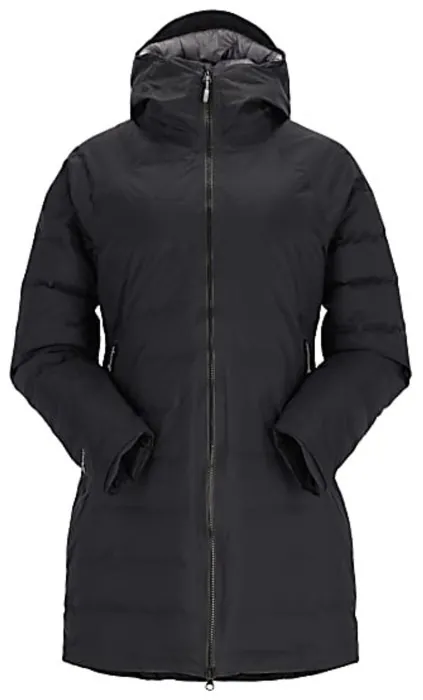 Зимова куртка-парка жіноча Rab Valiance Parka W Black, S