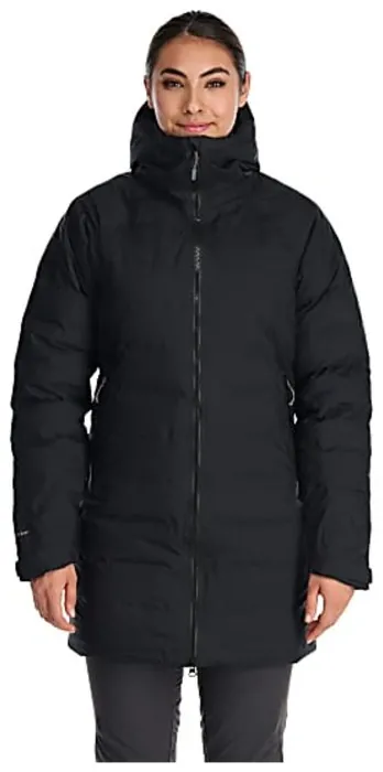 Зимова куртка-парка жіноча Rab Valiance Parka W Black, S