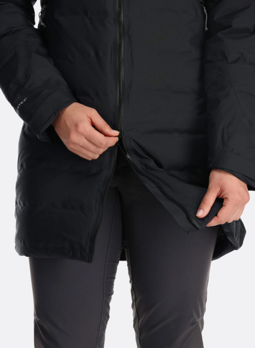 Зимова куртка-парка жіноча Rab Valiance Parka W Black, S