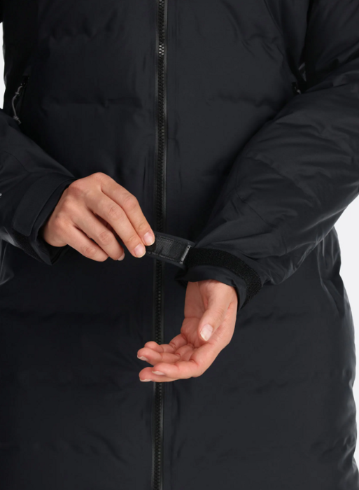 Зимова куртка-парка жіноча Rab Valiance Parka W Black, S