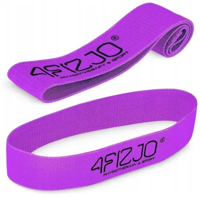 Резинка для фітнесу та спорту із тканини 4FIZJO Flex Band 16-22 кг Violet (P-5907739311696)