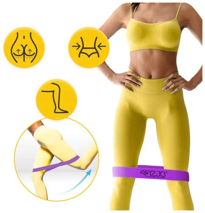 Резинка для фітнесу та спорту із тканини 4FIZJO Flex Band 16-22 кг Violet (P-5907739311696)