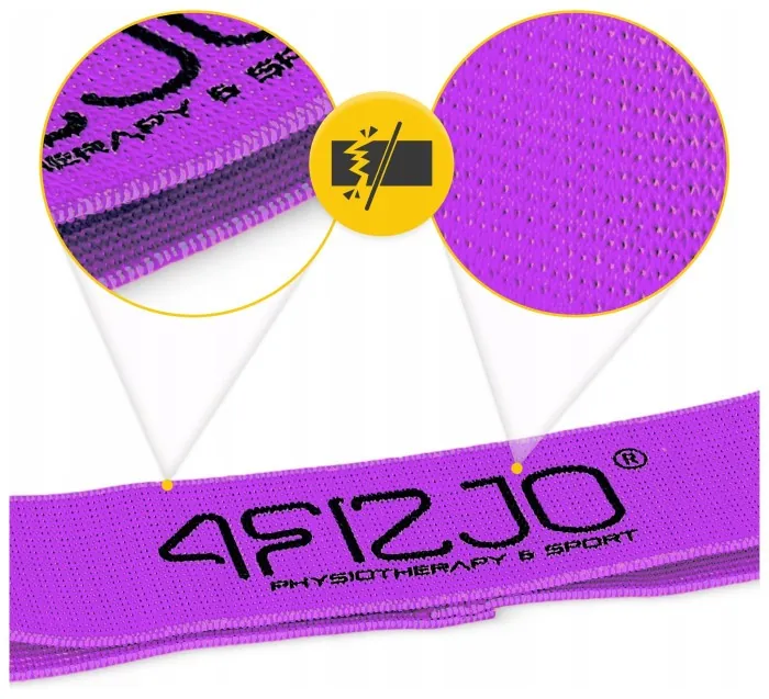 Резинка для фітнесу та спорту із тканини 4FIZJO Flex Band 16-22 кг Violet (P-5907739311696)