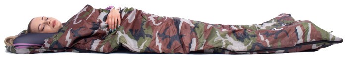 Спальний мішок (спальник) Springos 2 в 1 CS0041 +8 ...+20 °C R Khaki/Green