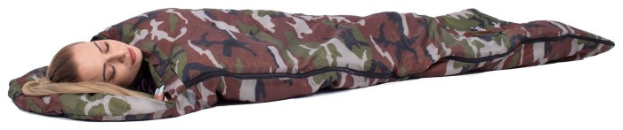 Спальний мішок (спальник) Springos 2 в 1 CS0041 +8 ...+20 °C R Khaki/Green