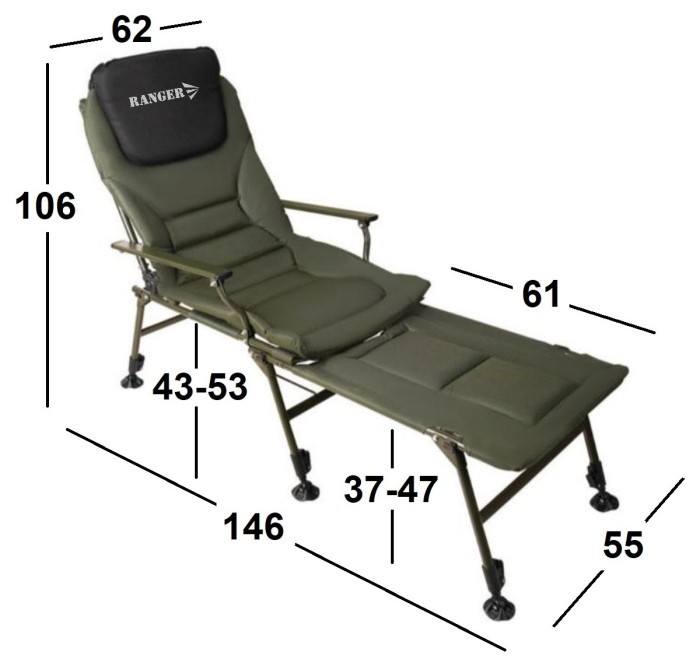 Кресло-кровать карповая Ranger Carp SL-112 (Арт. RA 2251)