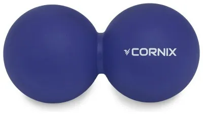Масажний м'яч Cornix Lacrosse DuoBall 6.3 x 12.6 см XR-0109 Navy Blue