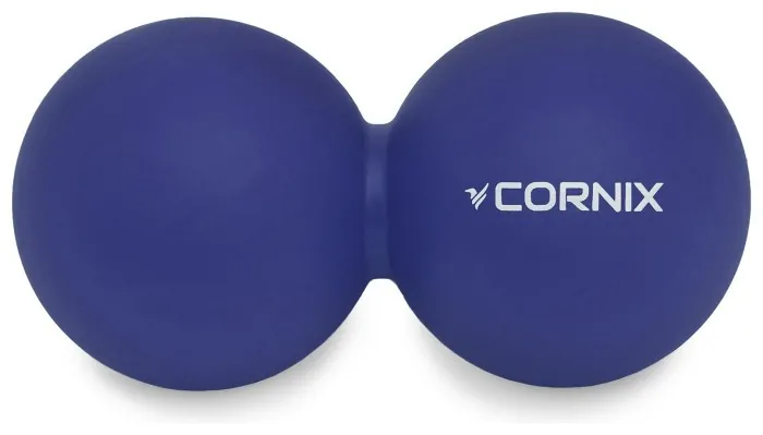 Масажний м'яч Cornix Lacrosse DuoBall 6.3 x 12.6 см XR-0109 Navy Blue