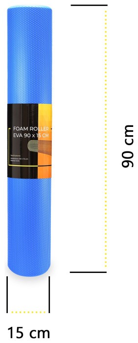 Масажний ролик Cornix EVA+ 90 x 15 см (валик, роллер) XR-0314 Navy Blue