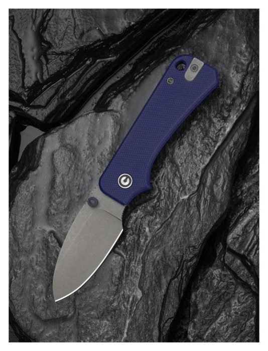 Ніж складаний кишеньковий Civivi Baby Banter Slip Joint (6 см) Nitro-V / G10 синій