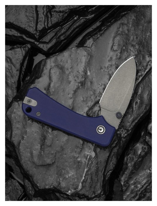 Ніж складаний кишеньковий Civivi Baby Banter Slip Joint (6 см) Nitro-V / G10 синій