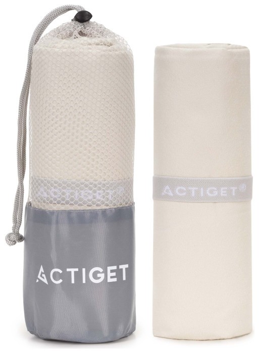 Рушник спортивний Actiget 180 x 100 см з мікрофібри ACT0200 Biege