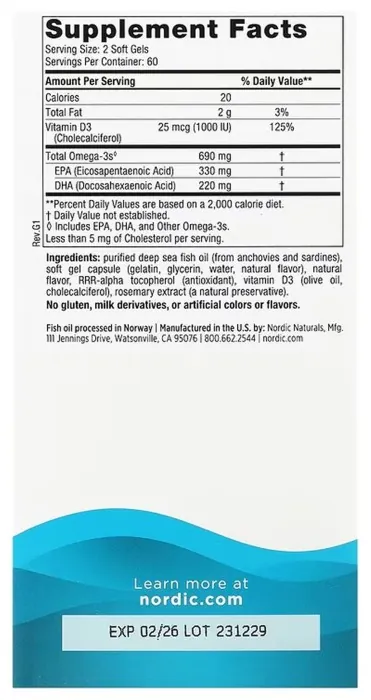 Omega-3D - 120 softgels
