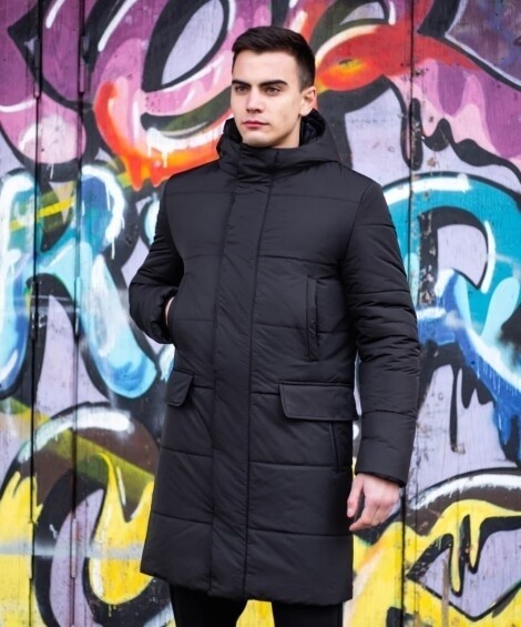 Куртка Pobedov Winter Jacket Interstellar new, чорна, укр
