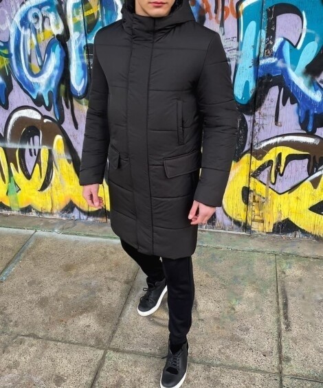 Куртка Pobedov Winter Jacket Interstellar new, чорна, укр, укр