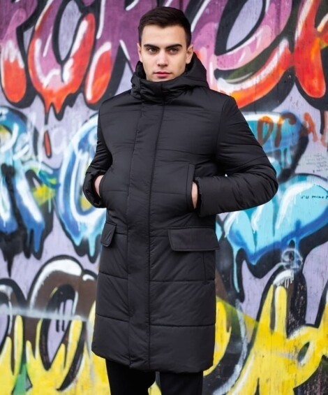 Куртка Pobedov Winter Jacket Interstellar new, чорна, укр, укр