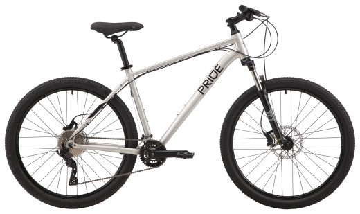 Велосипед 27,5" Pride MARVEL 7.3 серый (тормоза SRAM, задний переключатель и манетка - MICROSHIFT) — 