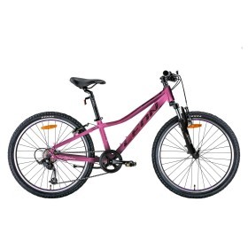 Велосипед 24&quot; Leon JUNIOR AM Vbr 2022 (розовый с черным (м)) 