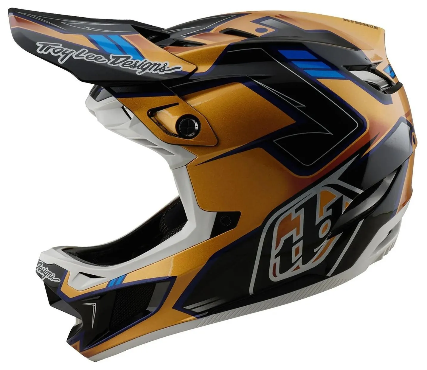 Вело шолом TLD D4 COMPOSITE HELMET; ROYALTY [BLACK / GOLD] M (OBOD_140507003)