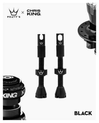 Ниппели Peaty's x Chris King Tubeless Valves, 60mm, Black